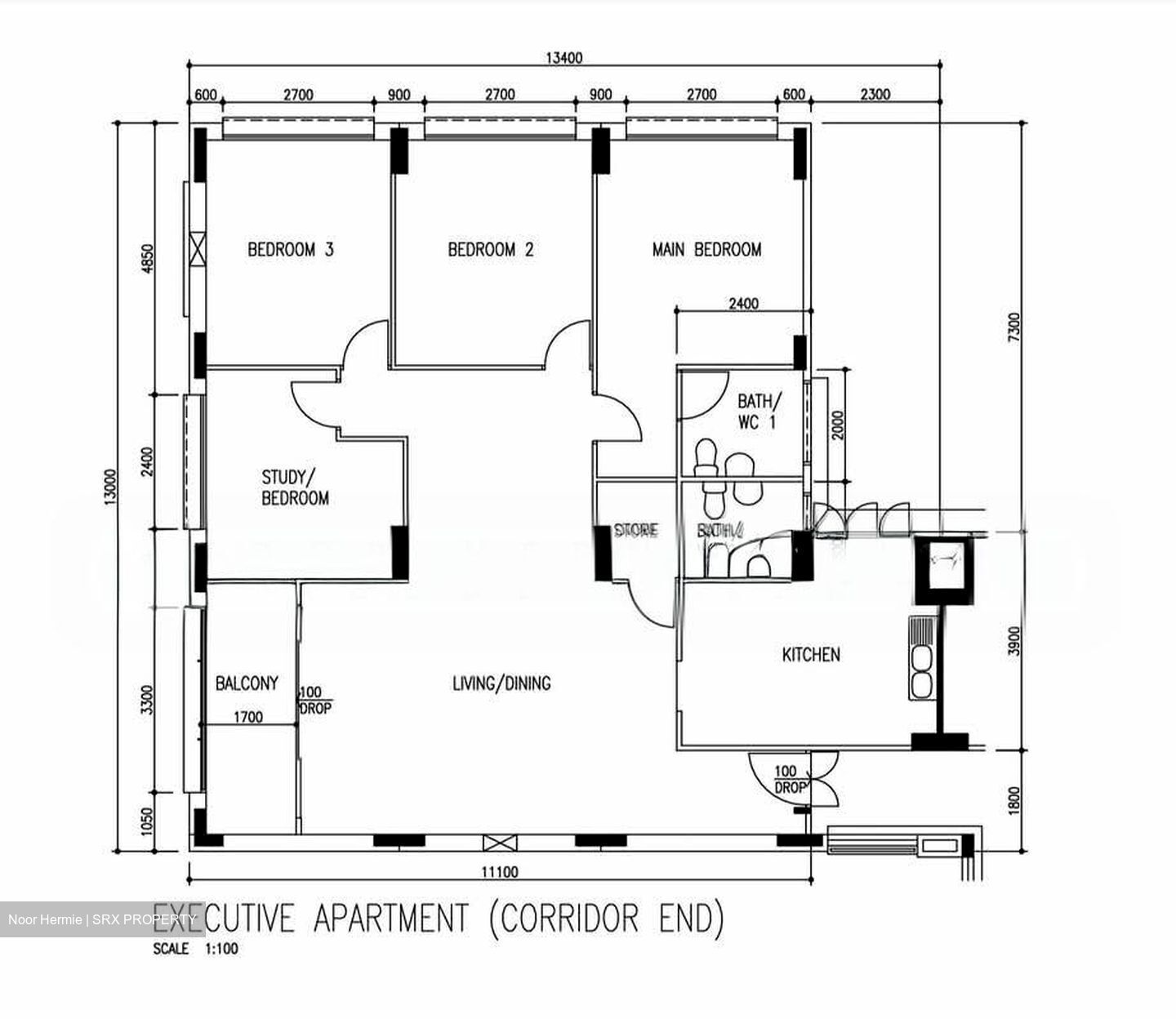 Blk 542 Serangoon North Avenue 4 (Serangoon), HDB Executive #570449961